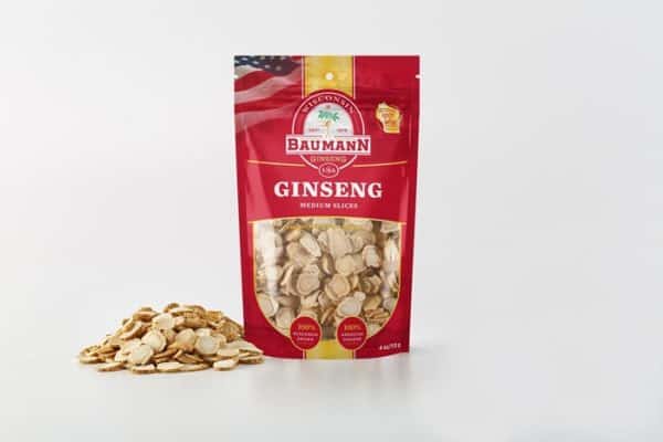 Wisconsin Ginseng Slices - Medium - Front